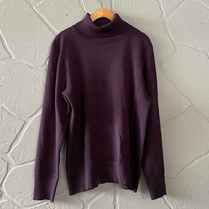 Plum Purple Turtle Neck Sweater NWOT